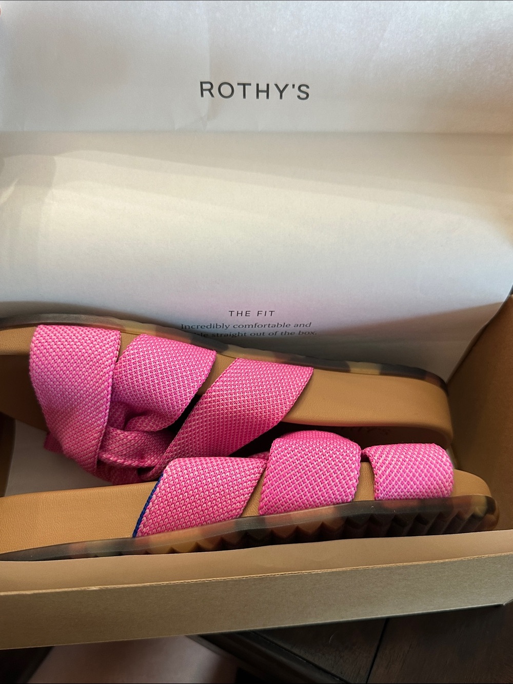Rothy's Bright Pink Knotted Slide Sandals - Picture 6 of 6